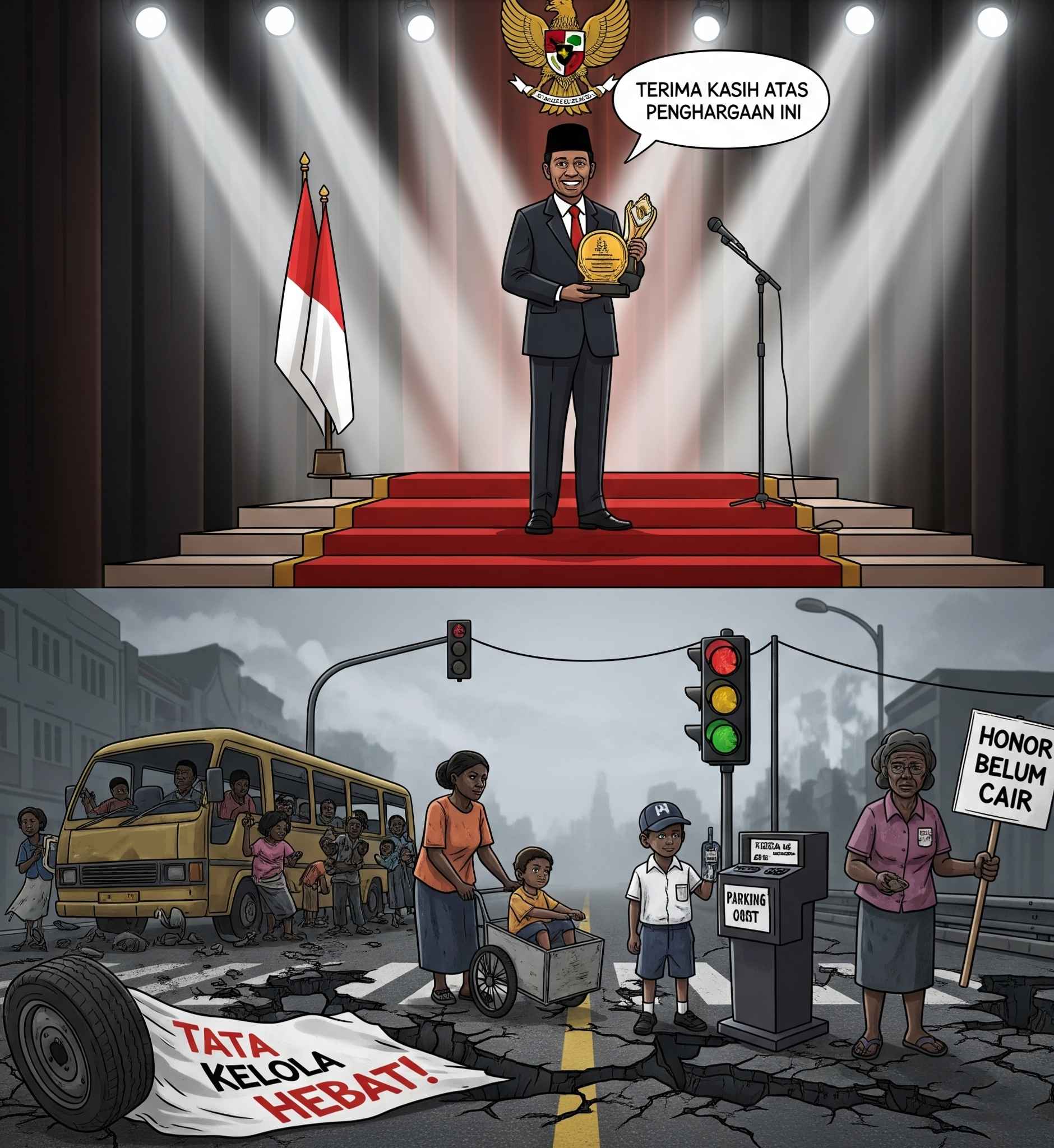 Ilustrasi Bupati Manokwari: Penghargaan Heboh, Rakyat Masih Resah | Dok. Pegaf.com / Gavier