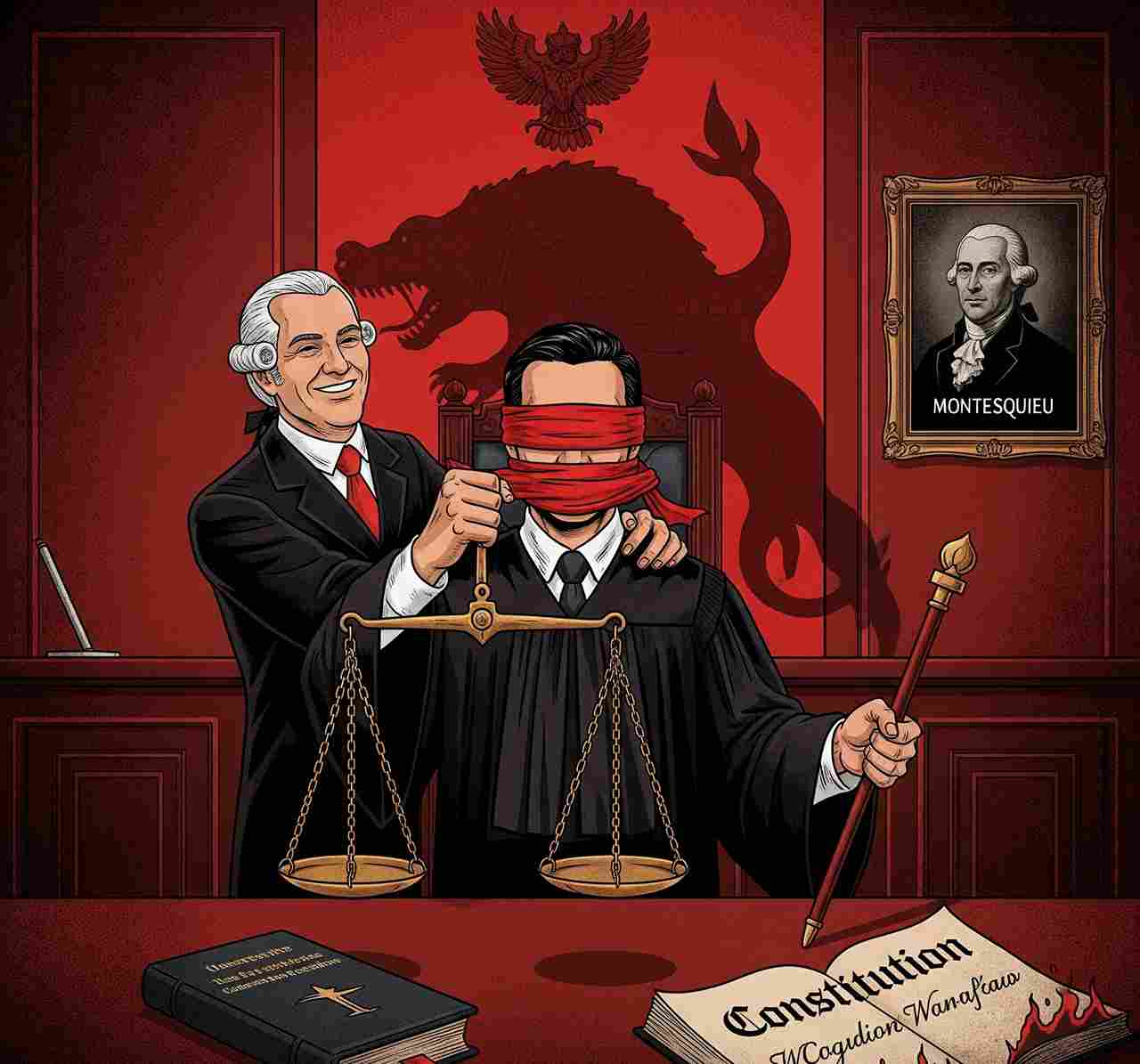 Ilustrasi: Menyoal Kolaborasi Eksekutif dan Yudikatif di Pegunungan Arfak | Dok.Pegaf.com / Gavier