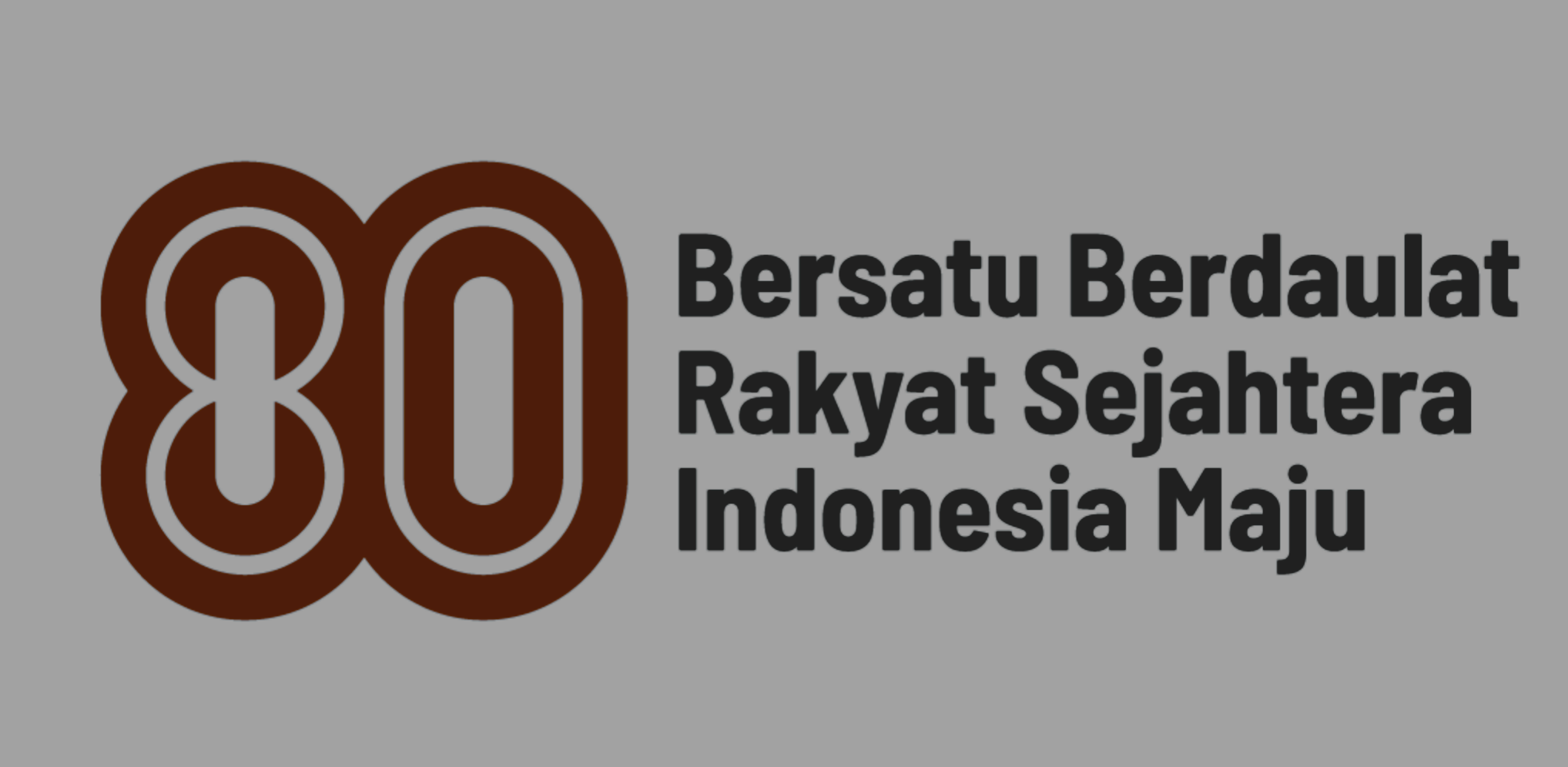 Logo dan tema Hari Ulang Tahun (HUT) ke-80 Kemerdekaan Republik Indonesia | Dok. Pegaf.com