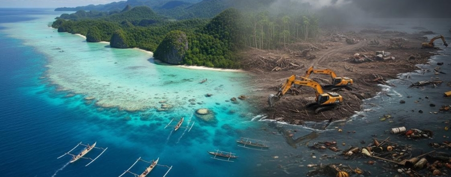 Ilustrasi Raja Ampat di Persimpangan | Dok. Arius