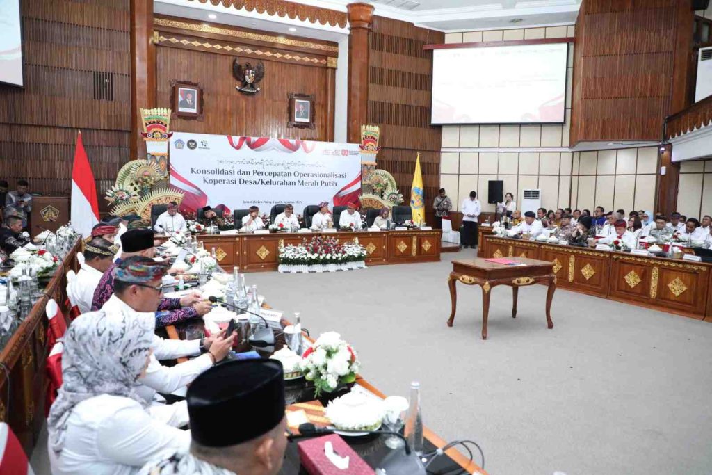 Suasana Rapat Konsolidasi Nasional Percepatan Operasionalisasi Koperasi Merah Putih di Kantor Gubernur Bali, Jumat (8/8) | Dok. menpan.go.id