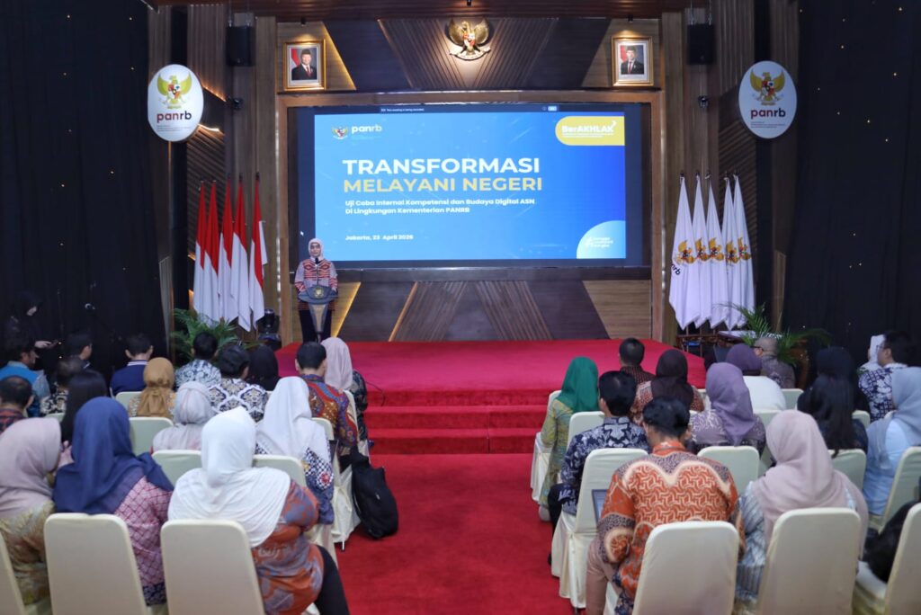 Kementerian Pendayagunaan Aparatur Negara dan Reformasi Birokrasi (PANRB) menyelenggarakan kegiatan Piloting Internal Asesmen Kompetensi dan Budaya Digital Aparatur Sipil Negara (ASN), di Kantor Kementerian PANRB, Kamis (23/4/2026). | Dok. menpan.go.id