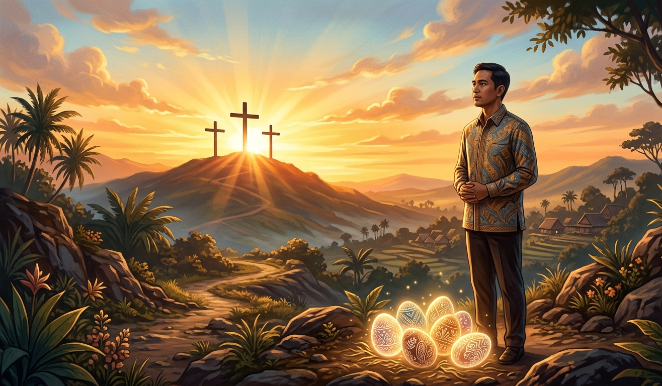 Ilustrasi Makna Paskah dalam Tradisi dan Kesadaran Manusia | Dok. Pegaf.com / Gavier